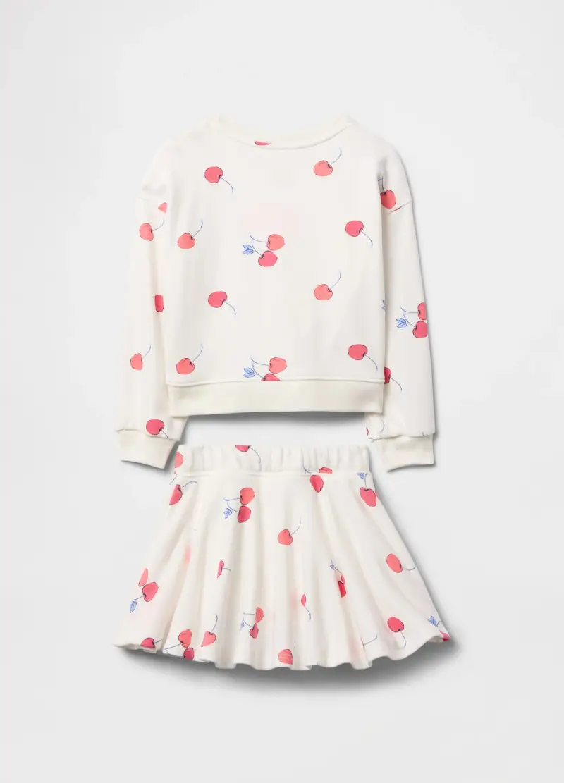 Set Con Stampa, Unisex, Bianco miniatura 2