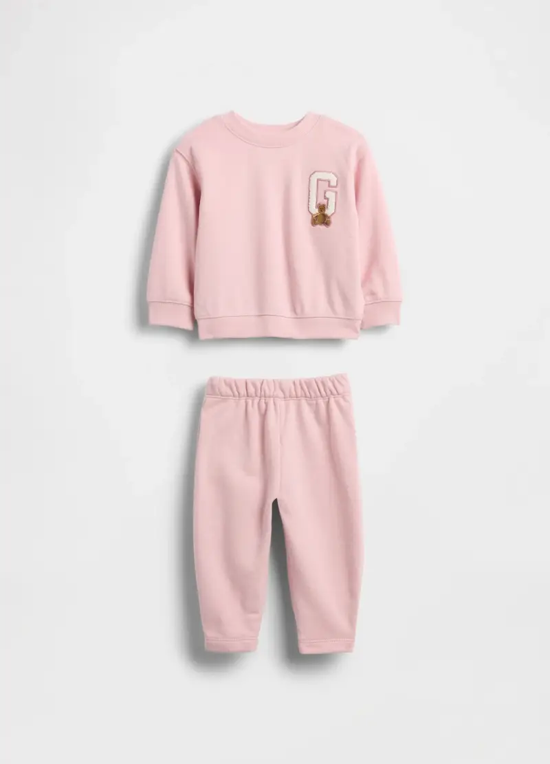 Set Rosa Per Neonato In Misto Cotone, Unisex, Rosa