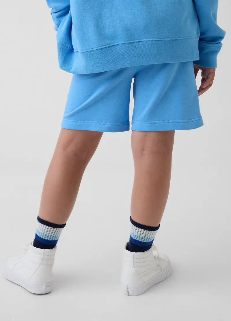 Shorts In Misto Cotone Azzurri Da Bambino Regular Fit, Azzurro miniatura 3