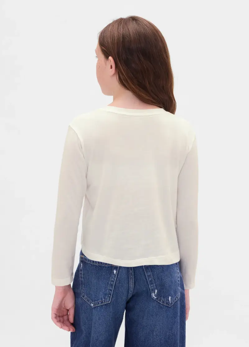 GAP KIDS T-shirt Bambina Bianco 3576131 miniatura 2