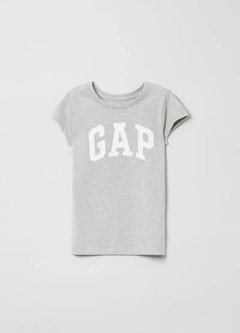 T-shirt In Cotone Con Stampa Logo, Bambina, Grigio