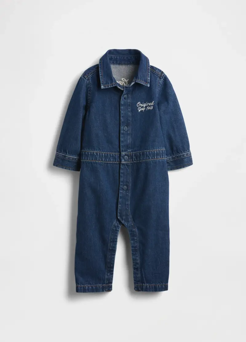 Tutina Blu In Cotone, Unisex, Blu