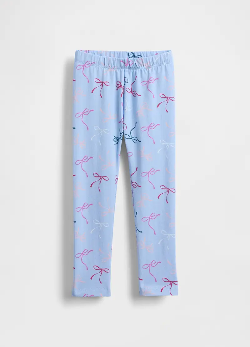 Leggings con fiocchi colorati, , Azzurro cielo