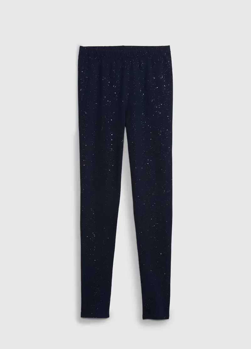 GAP - Leggings con strass, Bambina, Blu Notte, Taglia XXL/152-163