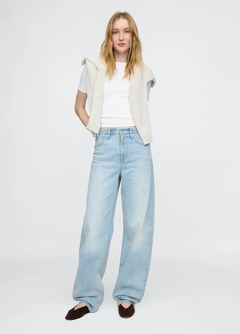 , Maglietta Bianca Elasticizzata A Maniche Corte, Donna, Rosa miniatura 3