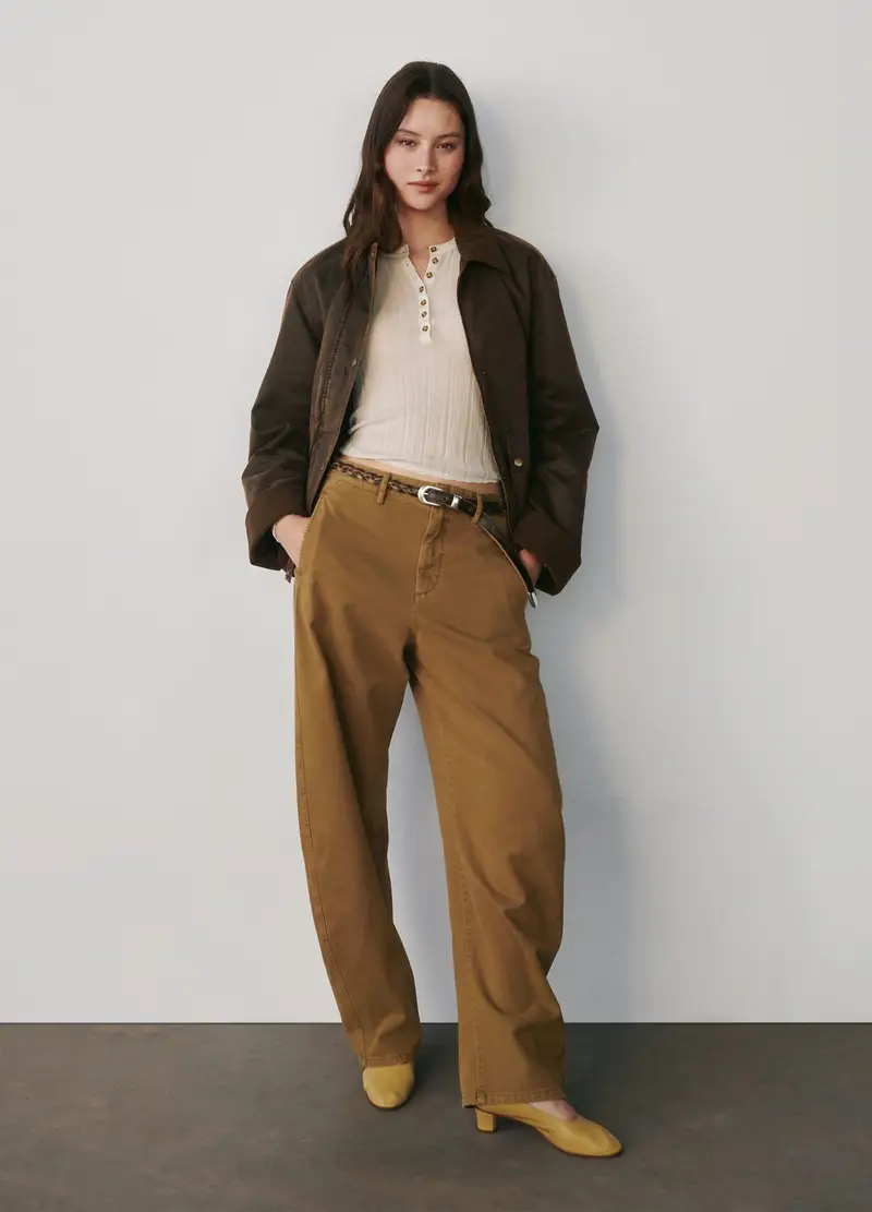 Maglione Bianco Con Trasparenze A Maniche Lunghe, Donna, Beige