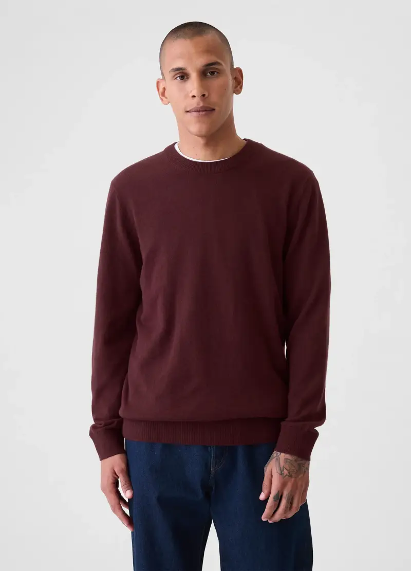 Maglione Cashsoft, Uomo, Rosso miniatura 2