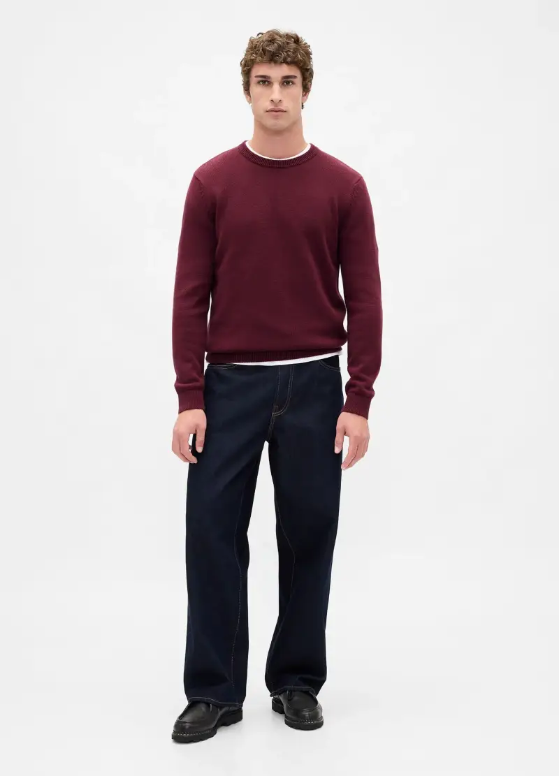 Maglione Rosso In Cotone, Uomo, Rosso