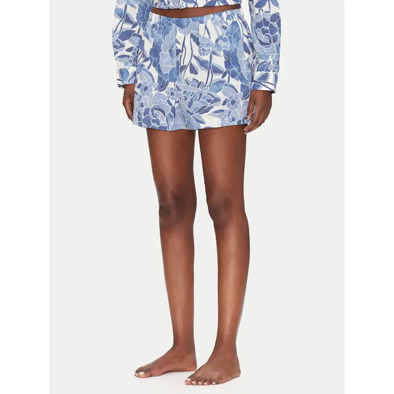 Pantaloncini del pigiama 531510-14 Blu Relaxed Fit