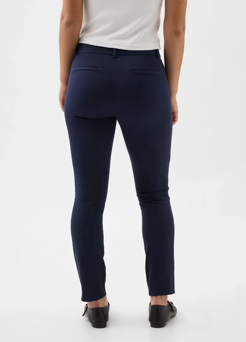 GAP, Pantalone A Sigaretta In Cotone Stretch, Donna, Blu, Taglia: 46 miniatura 2