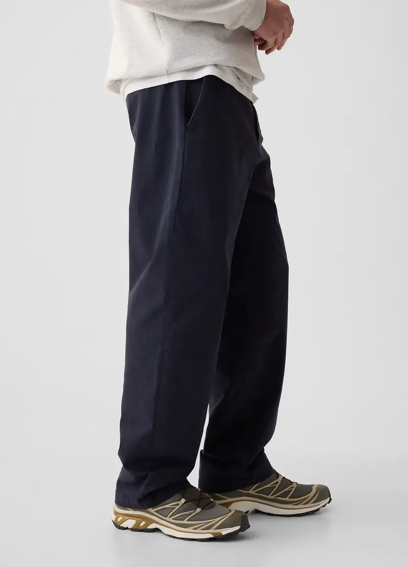 GAP, Pantalone Baggy Fit In Cotone Stretch, Uomo, Blu, Taglia: 28 x 30 miniatura 3