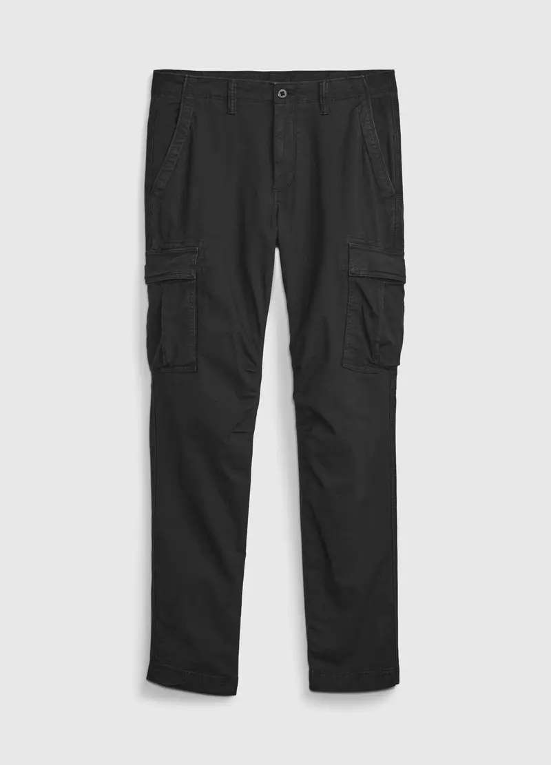 GAP, Pantalone Cargo Con Trama Ripstop, Uomo, Nero, Taglia: 28 x 30 miniatura 3