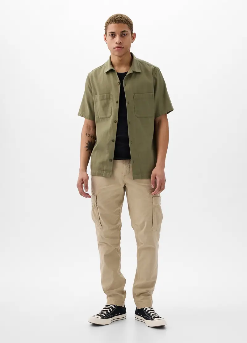 GAP, Pantalone Cargo In Cotone Stretch, Uomo, Beige, Taglia: 29 x 30