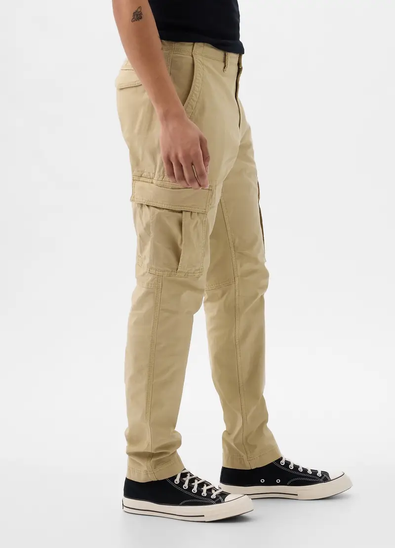 GAP, Pantalone Cargo In Cotone Stretch, Uomo, Beige, Taglia: 29 x 30 miniatura 2