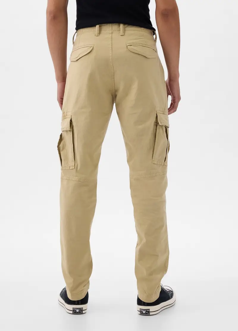GAP, Pantalone Cargo In Cotone Stretch, Uomo, Beige, Taglia: 29 x 30 miniatura 3