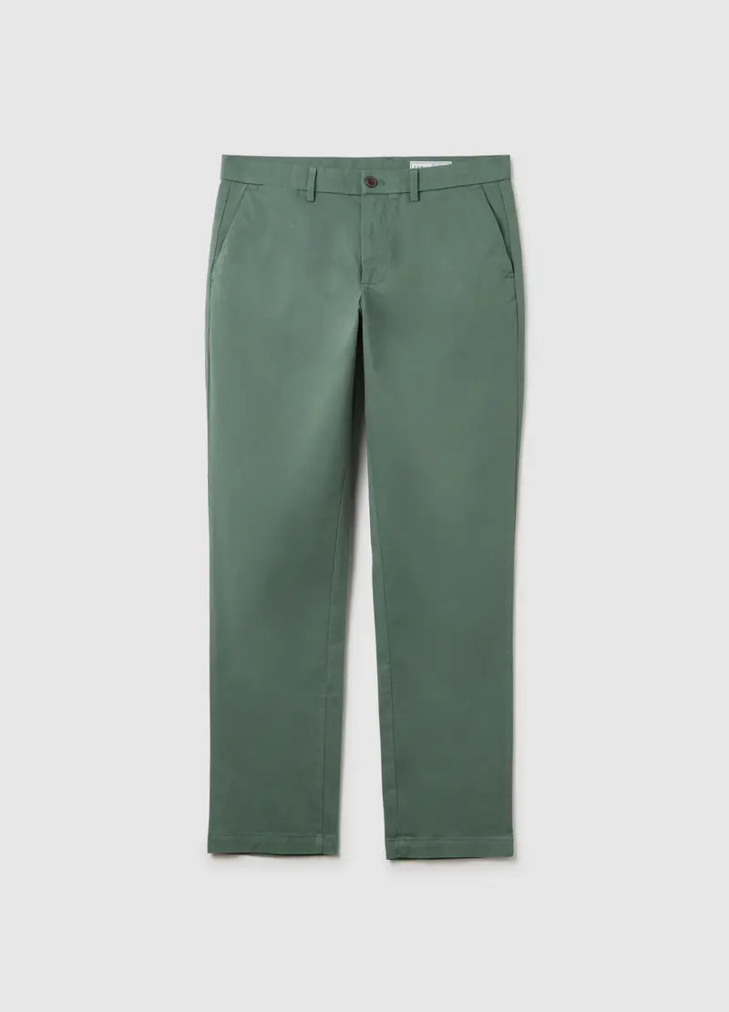 GAP, Pantalone Chino In Cotone Stretch, Uomo, Verde, Taglia: 28 x 30 miniatura 3