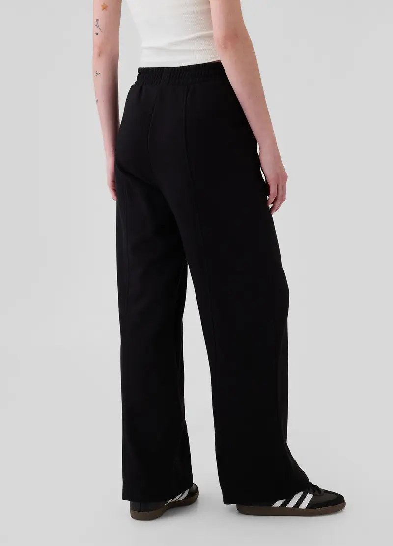 GAP, Pantalone Joggers Straight Fit Con Cuciture In Rilievo, Donna, Nero, Taglia: XS miniatura 2