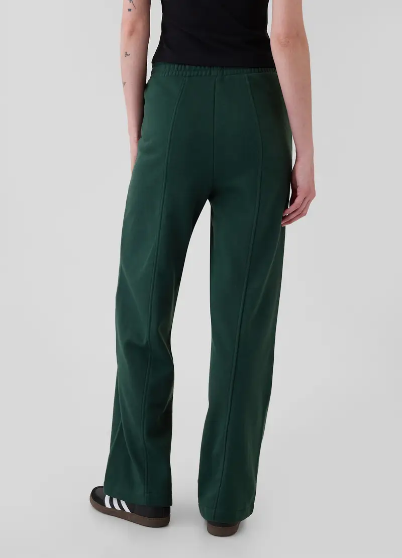 GAP, Pantalone Joggers Straight Fit Con Cuciture In Rilievo, Donna, Verde, Taglia: XS miniatura 2