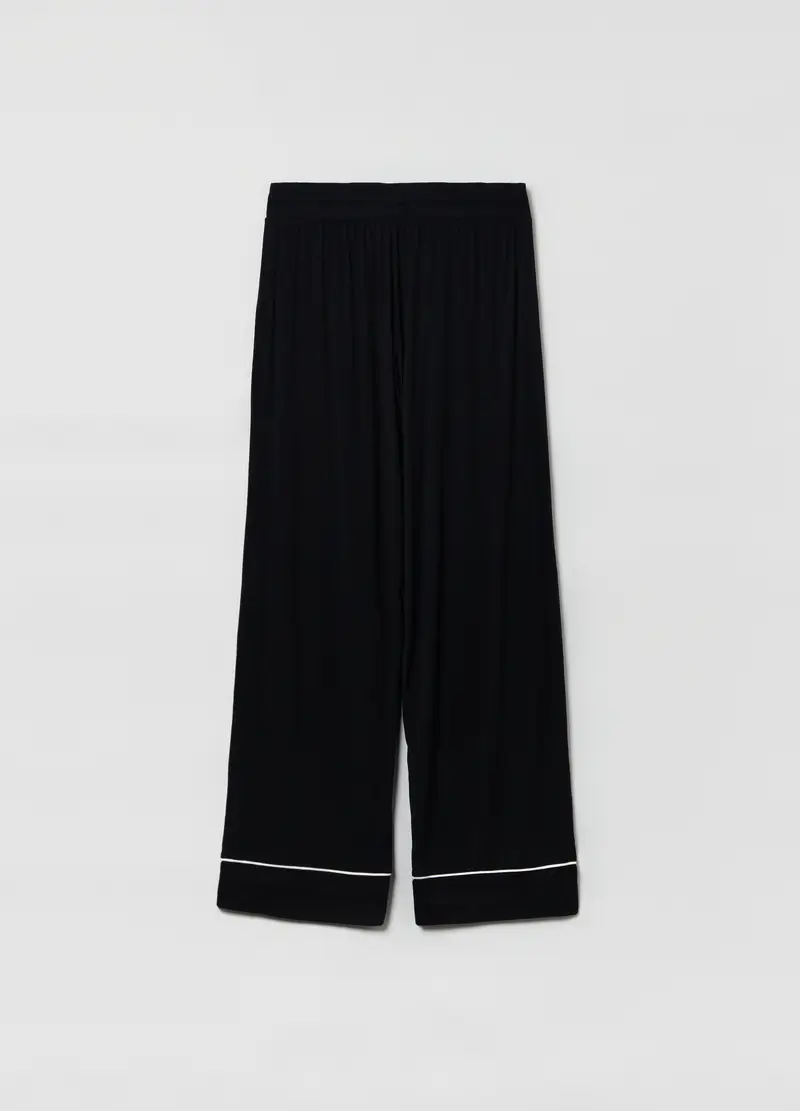 GAP, Pantalone Pigiama Wide Leg, Donna, Nero, Taglia: XS miniatura 2