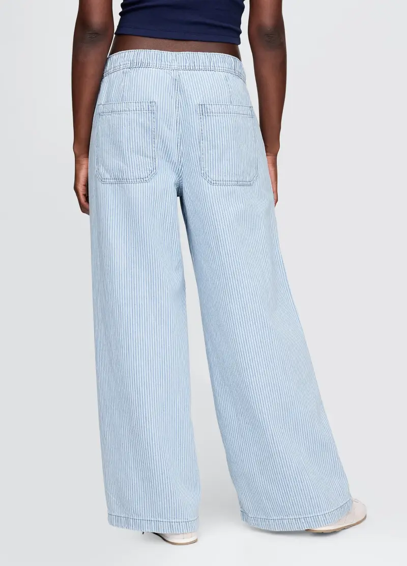 Pantaloni Ampi, Donna, Denim miniatura 3