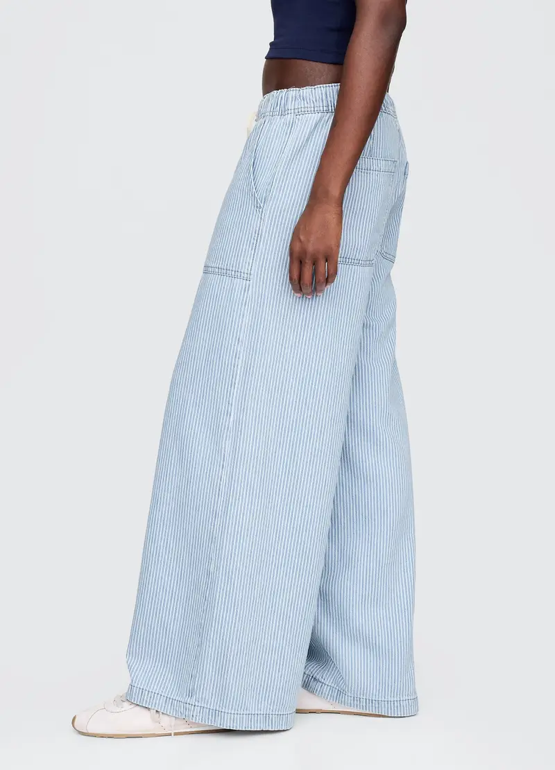 GAP, Pantaloni Ampi In Denim Leggero Gap, Donna, Denim, Taglia: XS miniatura 3