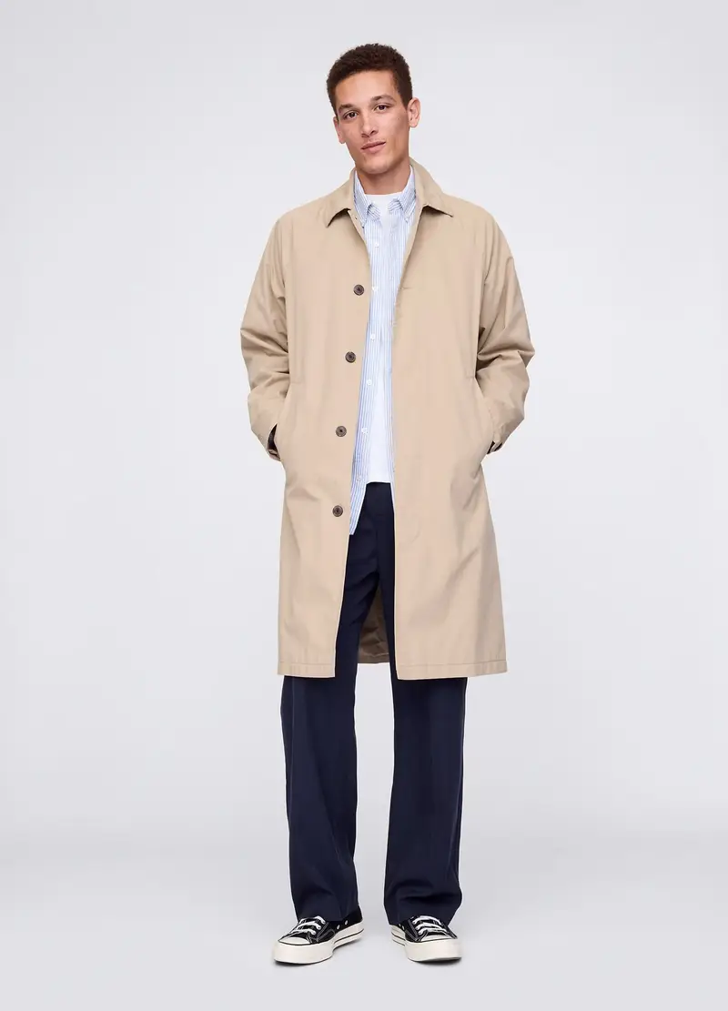 GAP, Pantaloni Blu A Gamba Larga In Lyocell E Cotone, Uomo, Blu, Taglia: XS