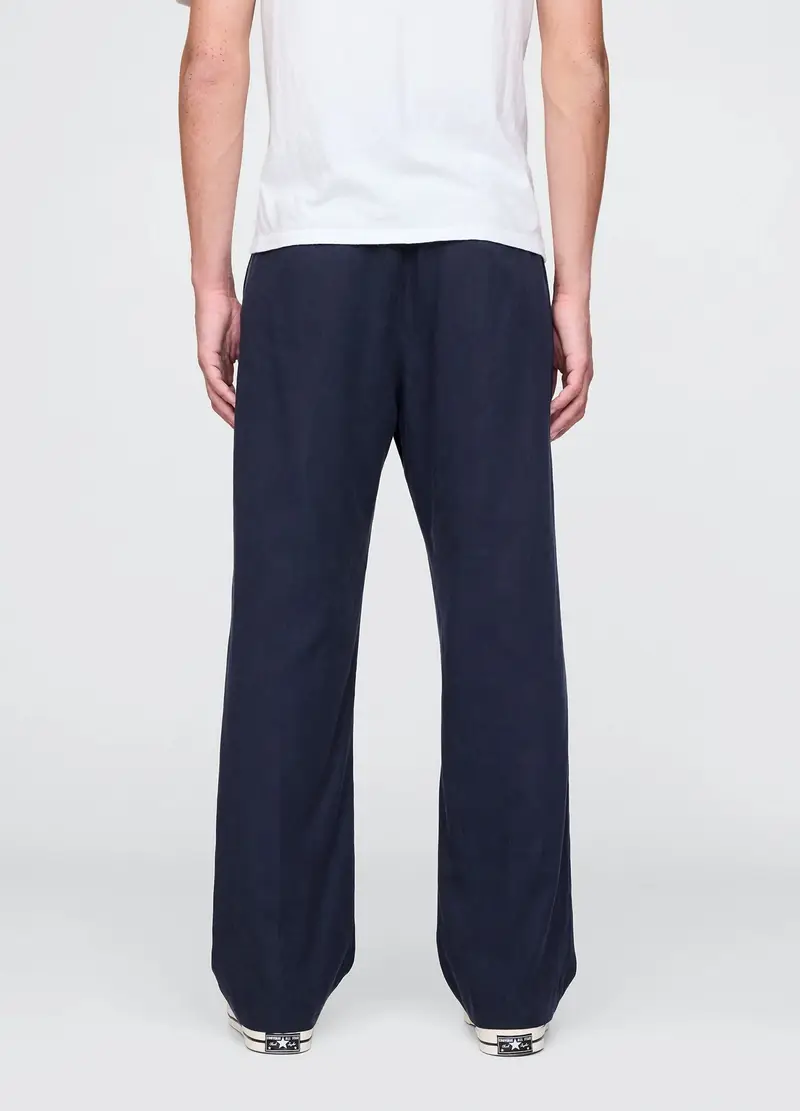 GAP, Pantaloni Blu A Gamba Larga In Lyocell E Cotone, Uomo, Blu, Taglia: XS miniatura 2