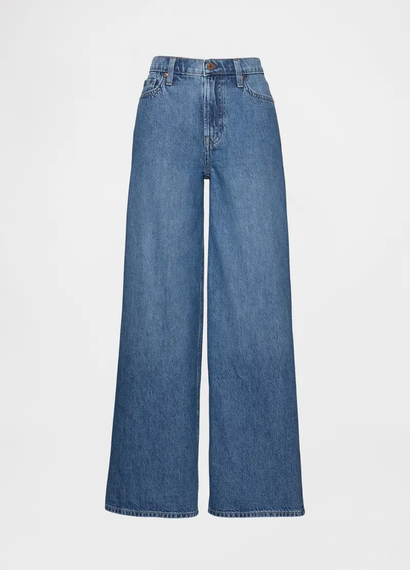 Gap Pantaloni Denim A Zampa D'elefante In Cotone Donna