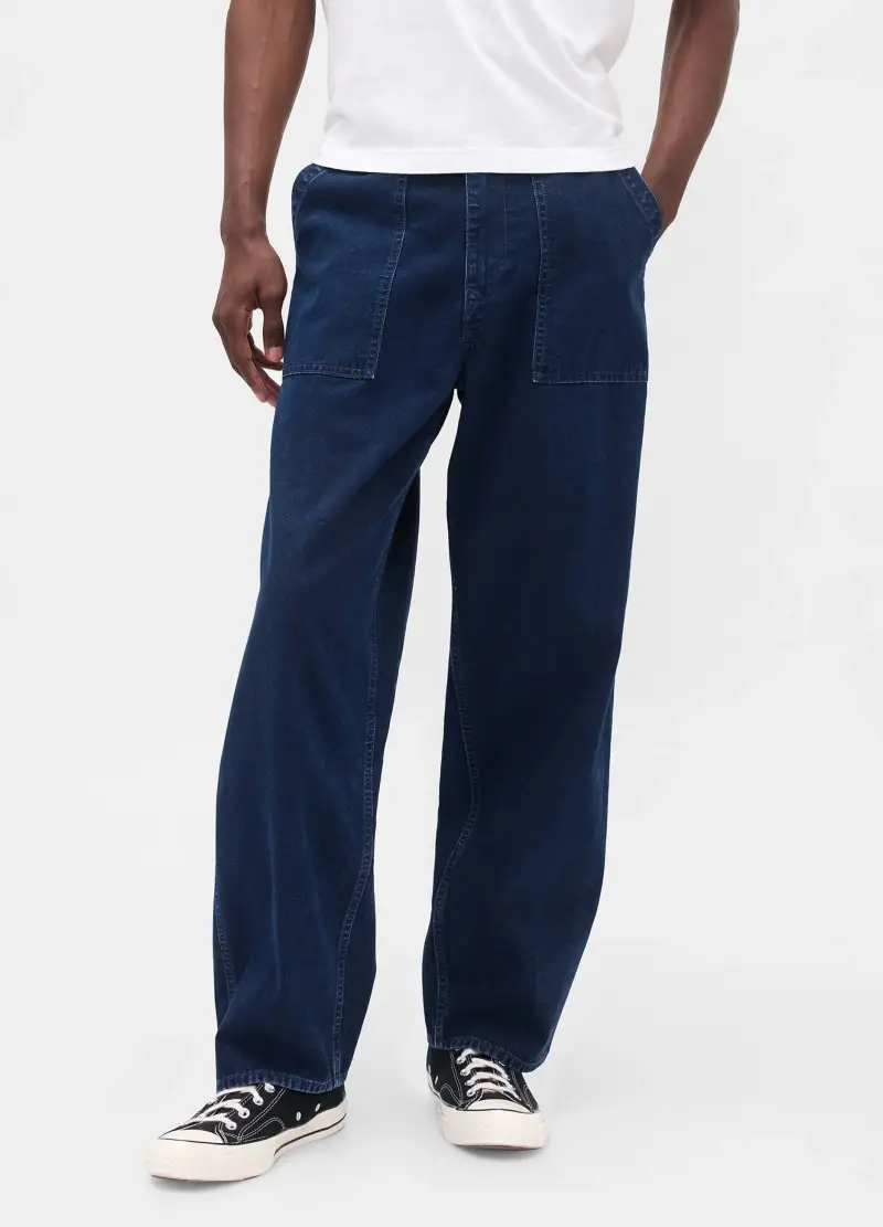 , Pantaloni Denim Blu, Uomo, Blu miniatura 2