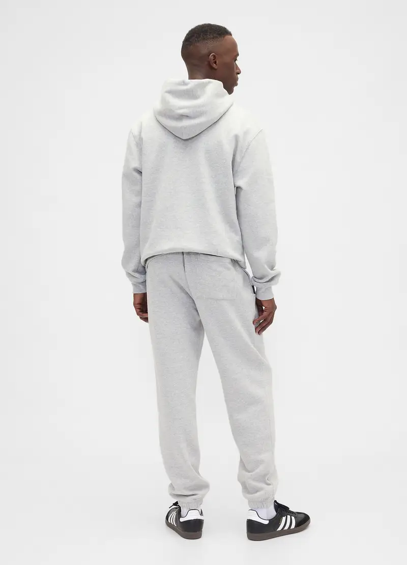 Pantaloni Grigi Jogger In Misto Tessuto, Uomo, Bianco miniatura 3