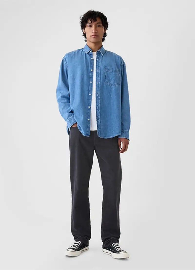 GAP, Pantaloni In Corduroy Cinque Tasche, Uomo, Blu, Taglia: 30 x 30