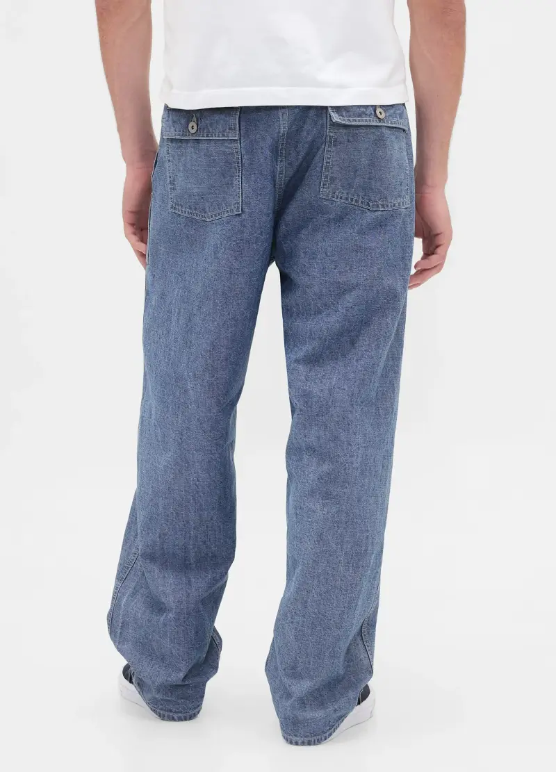 , Pantaloni In Denim Regular Blu, Uomo, Blu miniatura 3