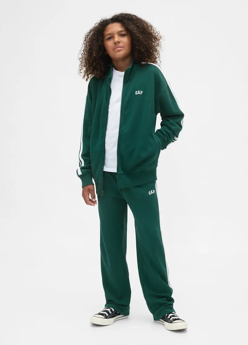 Pantaloni in maglia jogger, Bambino, Verde scuro