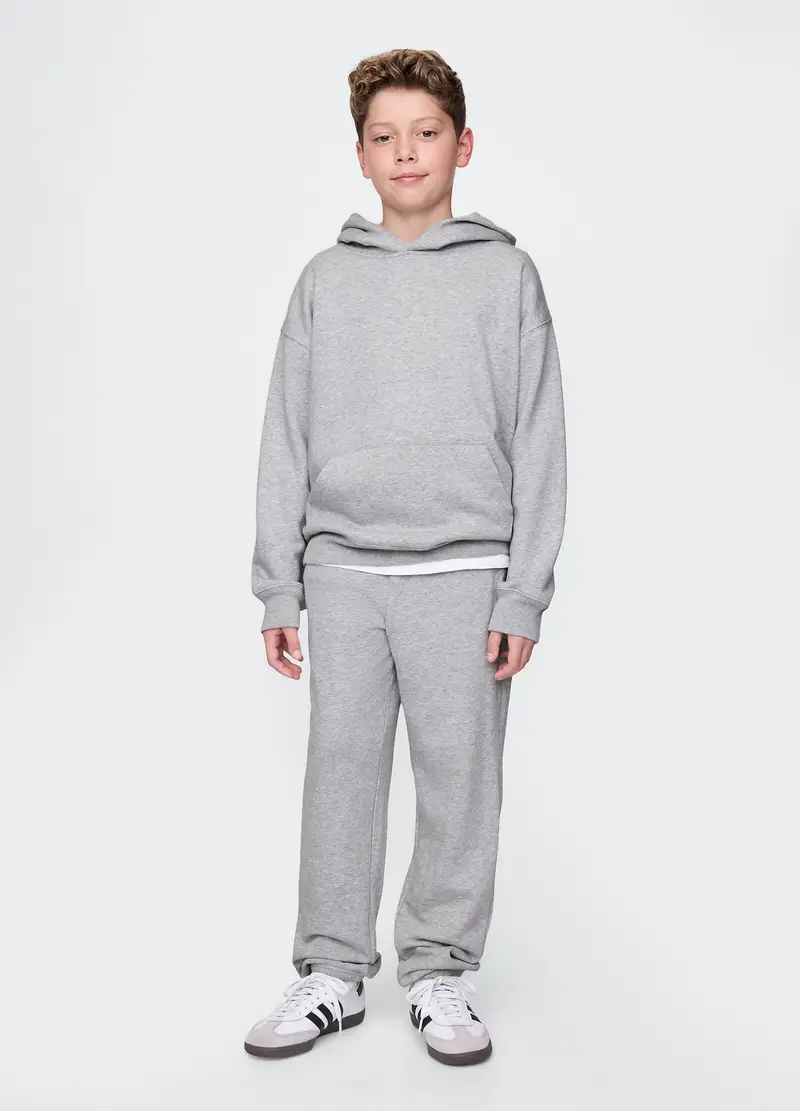 Pantaloni in misto cotone, Bambino, Grigio chiaro