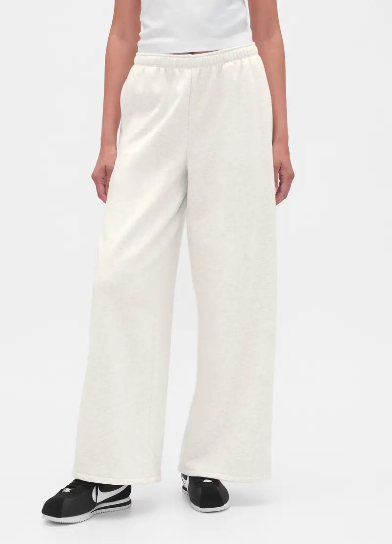 Pantaloni In Misto Cotone, Donna, Bianco miniatura 2
