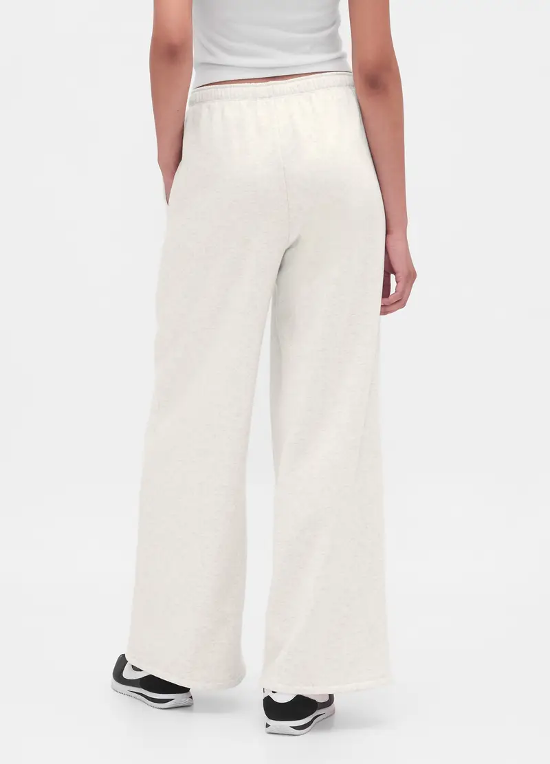 Pantaloni In Misto Cotone, Donna, Bianco miniatura 3