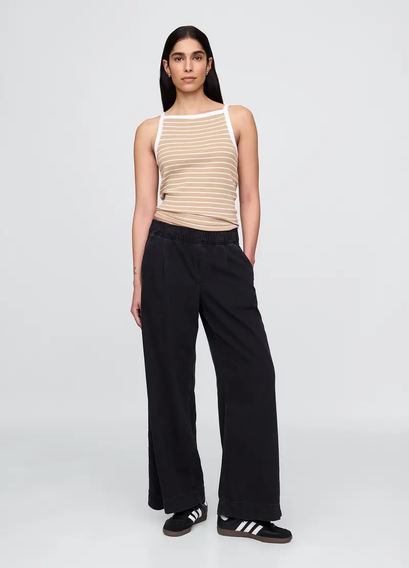 GAP, Pantaloni Larghi Neri Con Tasche, Donna, , Taglia: XS