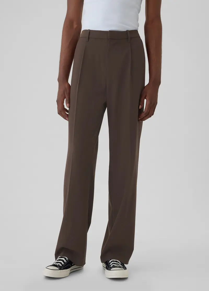 Gap Pantaloni Loose Fit Uomo Marrone miniatura 2