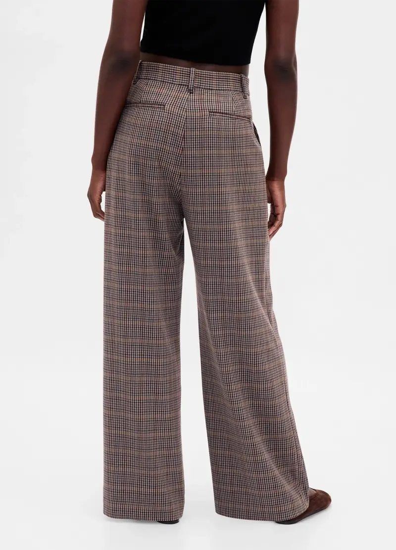 Pantaloni Marroni In Tessuto Elasticizzato, Donna, Grigio miniatura 3