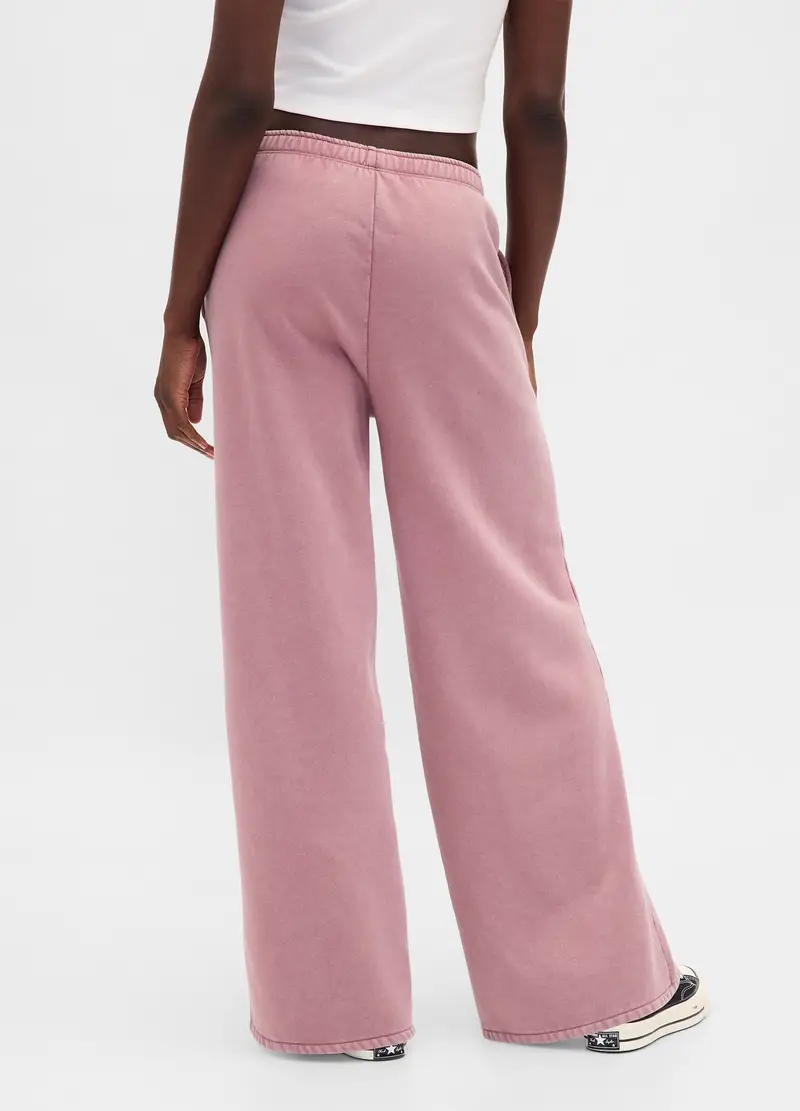 Pantaloni Rosa Da Donna In Misto Cotone E Poliestere, Rosa miniatura 3