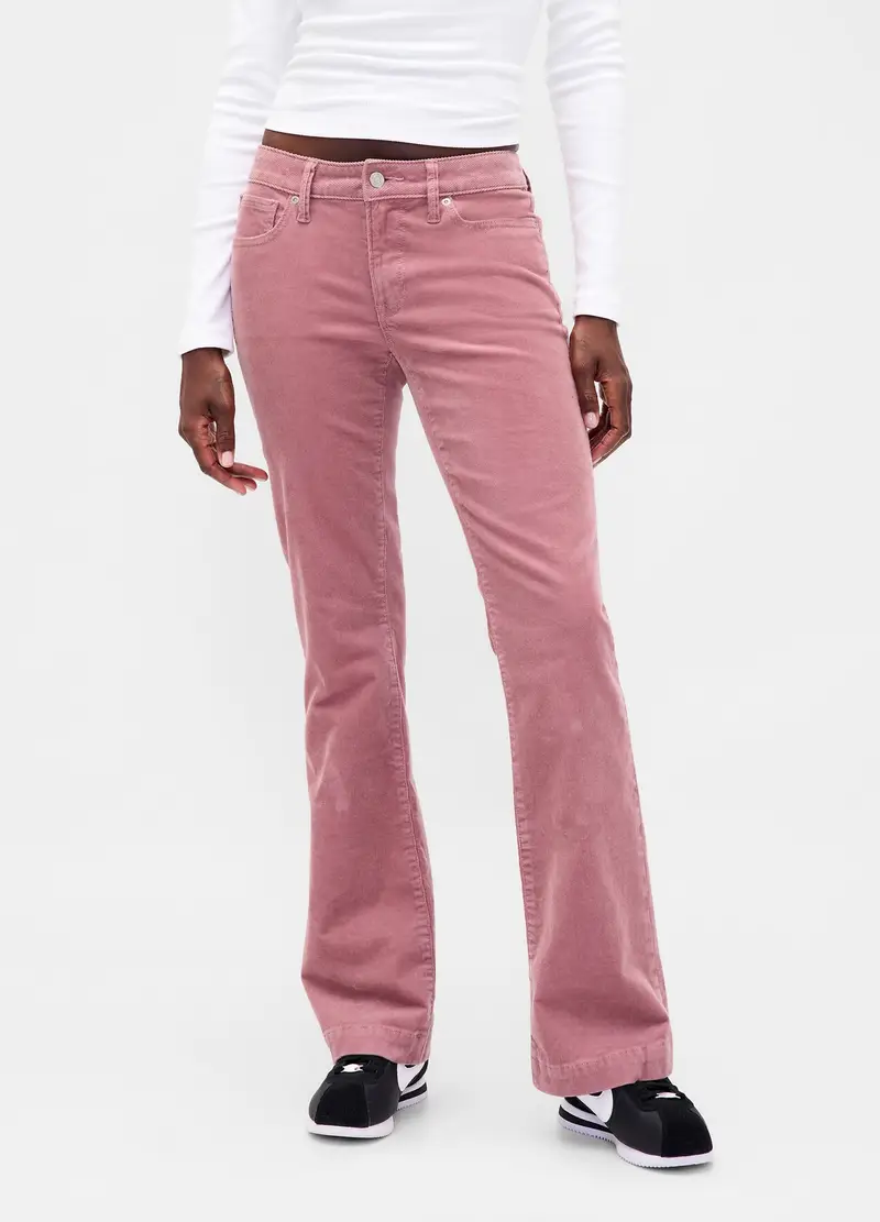 Pantaloni Rosa Elasticizzati Regular, Donna, Rosa miniatura 2