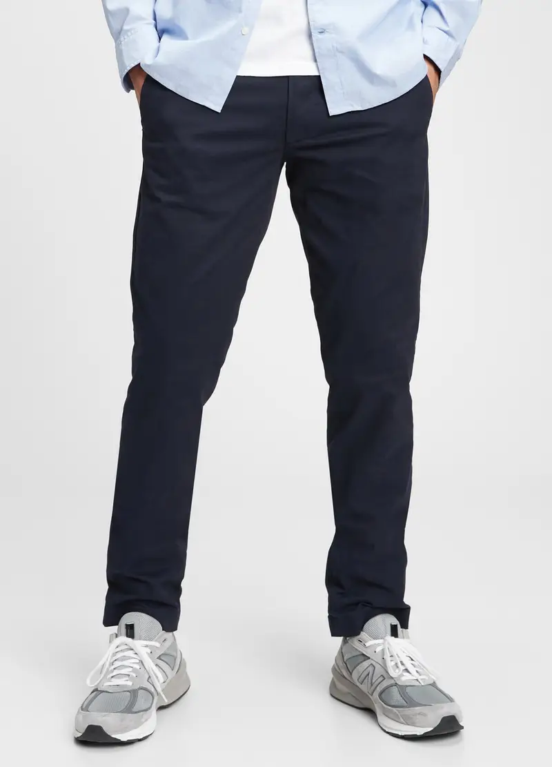 GAP, Pantaloni Slim Fit In Cotone Stretch, Uomo, Blu, Taglia: 29 x 30