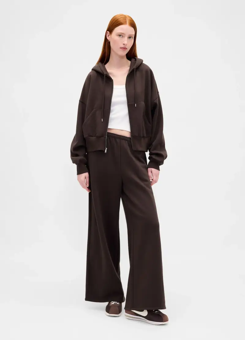 Pantaloni Sportivi Ampi, Donna, Marrone