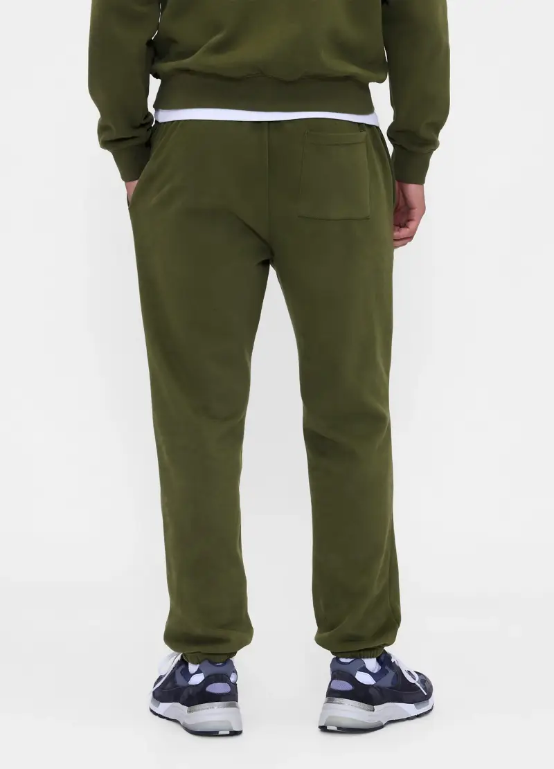 Pantaloni Verde In Misto Cotone, Uomo, Verde miniatura 3