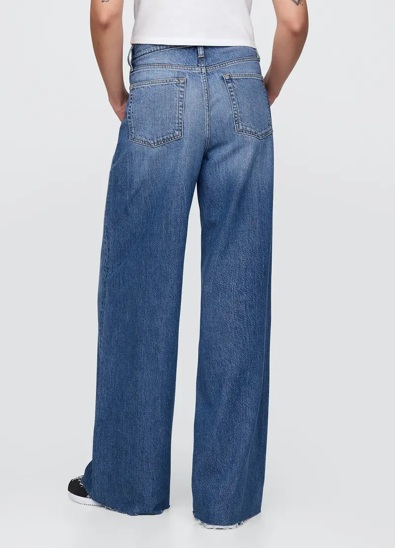 Pantaloni Wide Leg, Donna, Denim miniatura 3