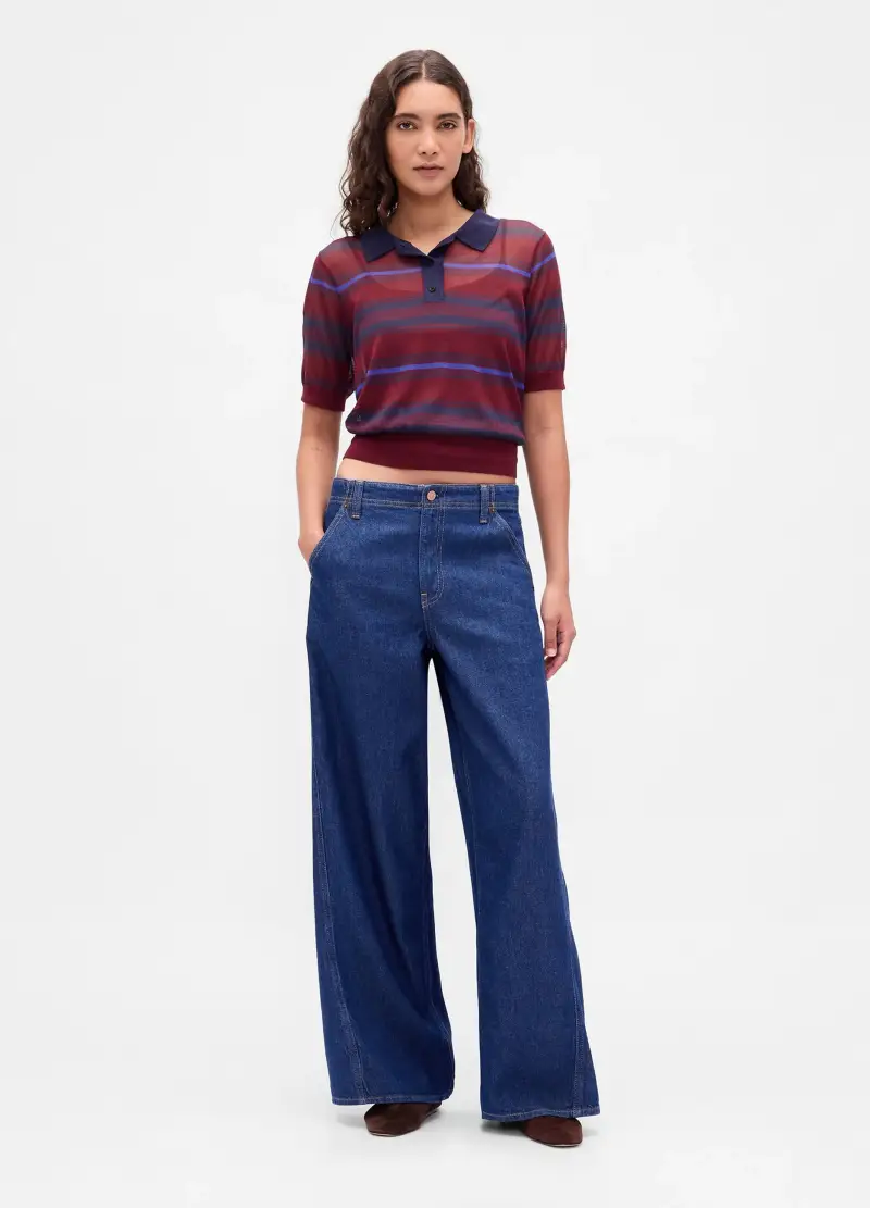 GAP Polo Donna Rosso 3499201 miniatura 3