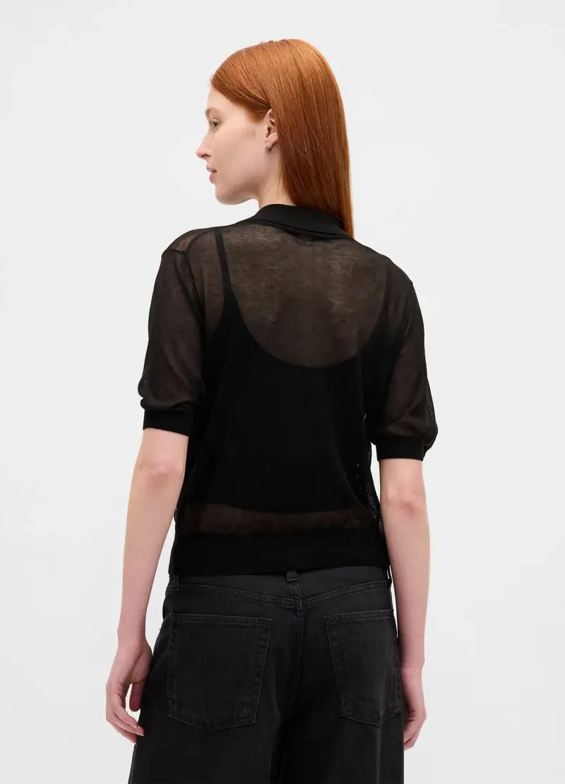 GAP Polo Donna Nero 3499200 miniatura 2