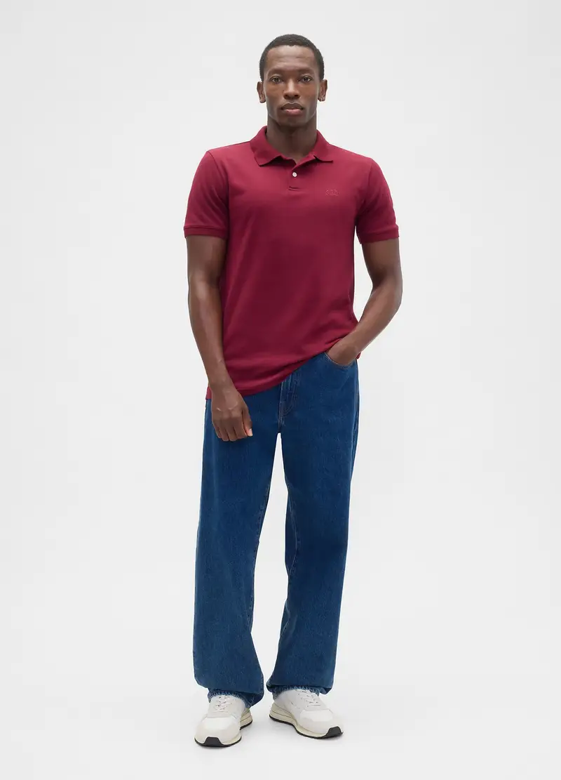 GAP Polo Uomo Rosso 3488850 miniatura 3