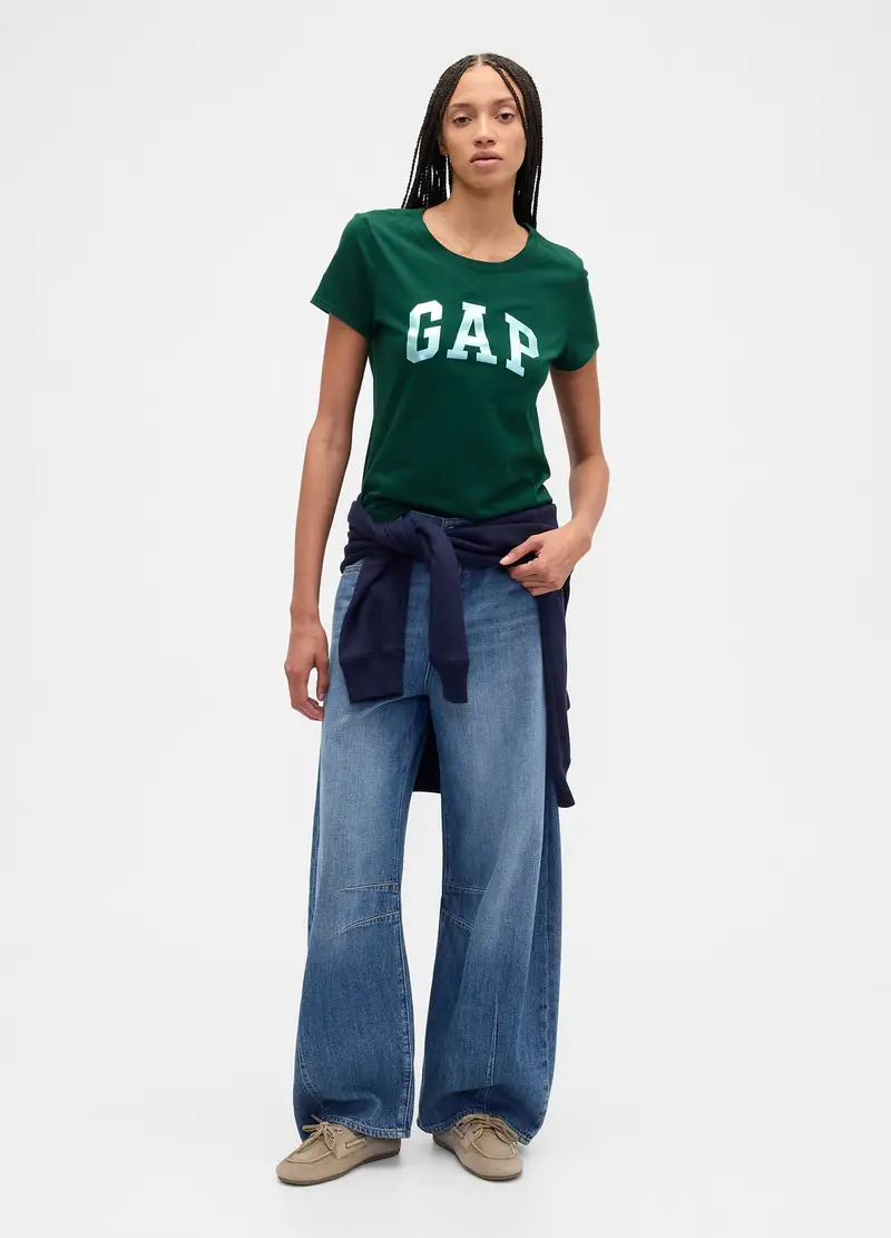 GAP T-shirt Donna Verde 4155013 miniatura 3