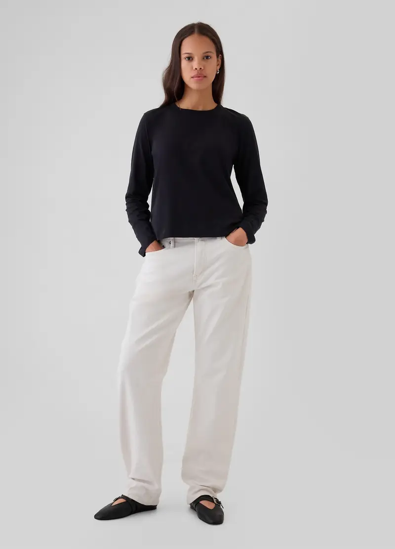 GAP T-shirt Donna Nero 3895407 miniatura 2